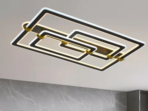 LED design mennyezeti lámpa 280W, 22000 lm, 3000K–6500K, IP20, 900x600x165 mm - J3343/B