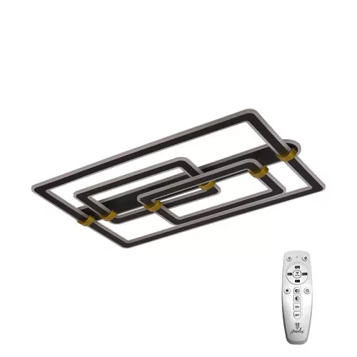 LED design mennyezeti lámpa 280W, 22000 lm, 3000K–6500K, IP20, 900x600x165 mm - J3343/B