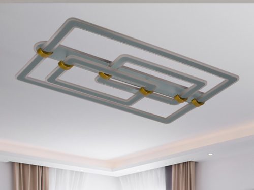 LED design mennyezeti lámpa 280W, 22000 lm, 3000K–6500K, IP20, 900x600x165 mm - J3343/S