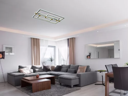 LED design mennyezeti lámpa 280W, 22000 lm, 3000K–6500K, IP20, 900x600x165 mm - J3343/S