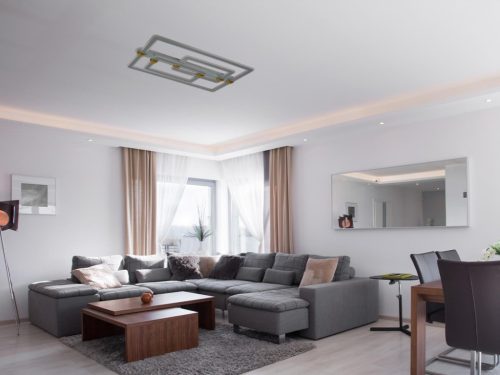 LED design mennyezeti lámpa 280W, 22000 lm, 3000K–6500K, IP20, 900x600x165 mm - J3343/S