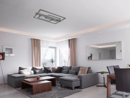 LED design mennyezeti lámpa 280W, 22000 lm, 3000K–6500K, IP20, 900x600x165 mm - J3343/S