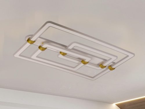 LED design mennyezeti lámpa 280W, 22000 lm, 3000K–6500K, IP20, 900x600x165 mm - J3343/W