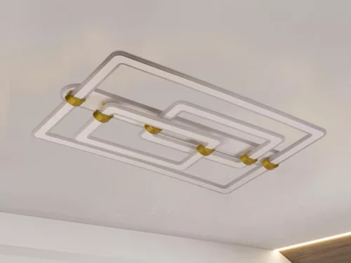 LED design mennyezeti lámpa 280W, 22000 lm, 3000K–6500K, IP20, 900x600x165 mm - J3343/W