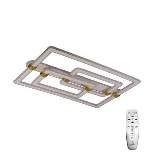 LED design mennyezeti lámpa 280W, 22000 lm, 3000K–6500K, IP20, 900x600x165 mm - J3343/W