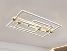 LED design mennyezeti lámpa 280W, 22000 lm, 3000K–6500K, IP20, 900x600x165 mm - J3343/W