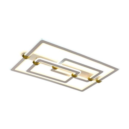 LED design mennyezeti lámpa 280W, 22000 lm, 3000K–6500K, IP20, 900x600x165 mm - J3343/W