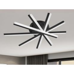   LED mennyezeti lámpa 75W, 4100lm, 3000-6500K, fekete, IP20, fém-akril - J3344/B