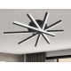 LED mennyezeti lámpa 75W, 4100lm, 3000-6500K, fekete, IP20, fém-akril - J3344/B