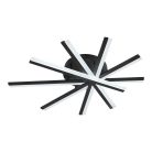 LED mennyezeti lámpa 75W, 4100lm, 3000-6500K, fekete, IP20, fém-akril - J3344/B