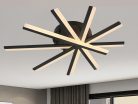 LED mennyezeti lámpa 75W, 4100lm, 3000-6500K, fekete, IP20, fém-akril - J3344/B