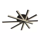 LED mennyezeti lámpa 75W, 4100lm, 3000-6500K, fekete, IP20, fém-akril - J3344/B