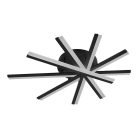 LED mennyezeti lámpa 75W, 4100lm, 3000-6500K, fekete, IP20, fém-akril - J3344/B