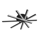 LED mennyezeti lámpa 75W, 4100lm, 3000-6500K, fekete, IP20, fém-akril - J3344/B