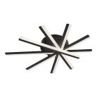 LED mennyezeti lámpa 75W, 4100lm, 3000-6500K, fekete, IP20, fém-akril - J3344/B