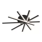 LED mennyezeti lámpa 75W, 4100lm, 3000-6500K, fekete, IP20, fém-akril - J3344/B