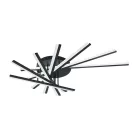 LED mennyezeti lámpa 120W, 6600lm, 3000-6500K, fekete, IP20, fém-akril - J3345/B