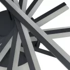 LED mennyezeti lámpa 120W, 6600lm, 3000-6500K, fekete, IP20, fém-akril - J3345/B