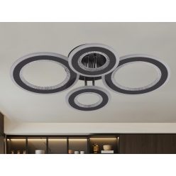   LED design mennyezeti lámpa 100W, 6900 lm, 590x420x110 mm, 3000K–6500K - J3346/BCH