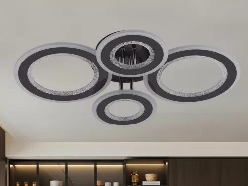 LED design mennyezeti lámpa 100W, 6900 lm, 590x420x110 mm, 3000K–6500K - J3346/BCH