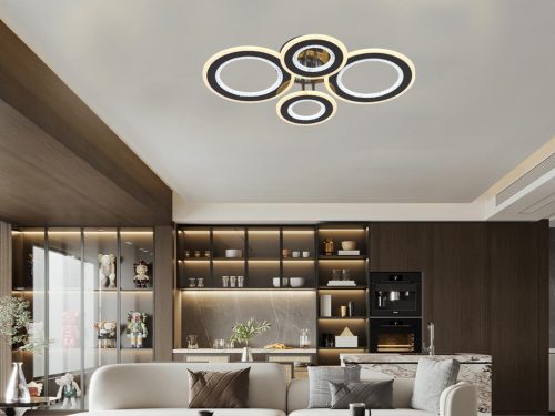 LED design mennyezeti lámpa 100W, 6900 lm, 590x420x110 mm, 3000K–6500K - J3346/BCH