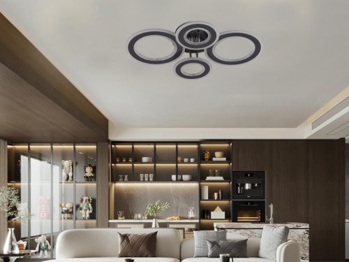 LED design mennyezeti lámpa 100W, 6900 lm, 590x420x110 mm, 3000K–6500K - J3346/BCH