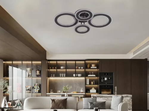 LED design mennyezeti lámpa 100W, 6900 lm, 590x420x110 mm, 3000K–6500K - J3346/BCH