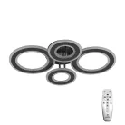 LED mennyezeti lámpa 100W, 6900lm, 3000-6500K, fekete, IP20, fém-akril - J3346/B