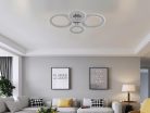LED mennyezeti lámpa 100W, 6900lm, 3000-6500K, IP20, fém-akril - J3346/CH