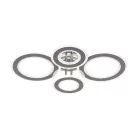 LED mennyezeti lámpa 100W, 6900lm, 3000-6500K, IP20, fém-akril - J3346/CH