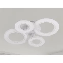  LED mennyezeti lámpa 100W, 6900lm, 3000-6500K, fehér, IP20, fém-akril - J3346/W