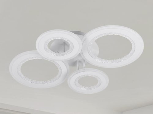 LED mennyezeti lámpa 100W, 6900lm, 3000-6500K, fehér, IP20, fém-akril - J3346/W