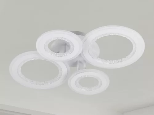 LED mennyezeti lámpa 100W, 6900lm, 3000-6500K, fehér, IP20, fém-akril - J3346/W