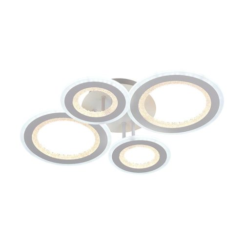 LED mennyezeti lámpa 100W, 6900lm, 3000-6500K, fehér, IP20, fém-akril - J3346/W