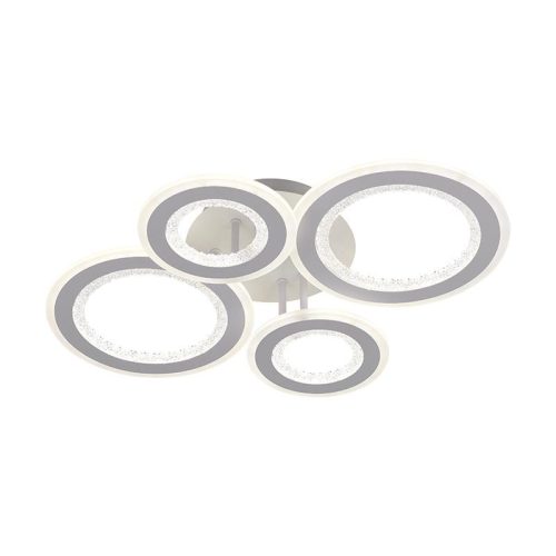 LED mennyezeti lámpa 100W, 6900lm, 3000-6500K, fehér, IP20, fém-akril - J3346/W