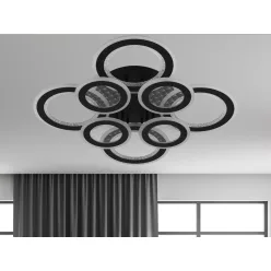   LED design mennyezeti lámpa 200W, 13900 lm, 620x620x110 mm, 3000K–6500K - J3347/B