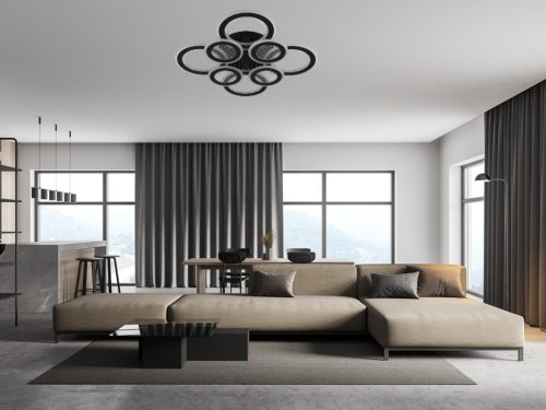LED design mennyezeti lámpa 200W, 13900 lm, 620x620x110 mm, 3000K–6500K - J3347/B