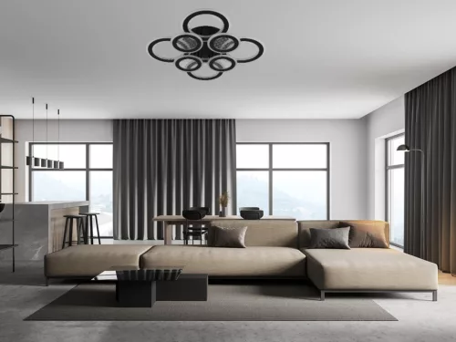 LED design mennyezeti lámpa 200W, 13900 lm, 620x620x110 mm, 3000K–6500K - J3347/B