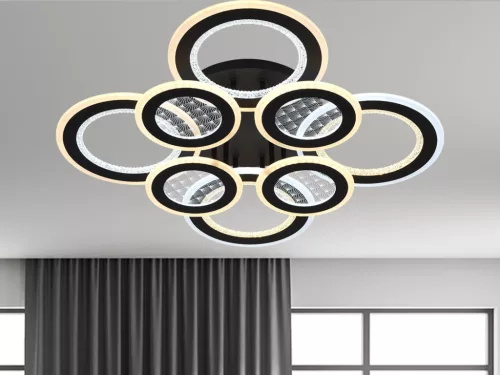 LED design mennyezeti lámpa 200W, 13900 lm, 620x620x110 mm, 3000K–6500K - J3347/B