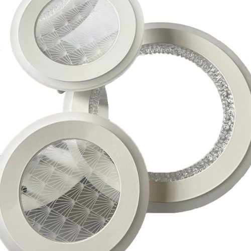 LED design mennyezeti lámpa 200W, 13900 lm, 620x620x110 mm, 3000K–6500K - J3347/W