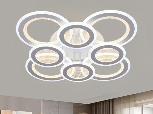 LED design mennyezeti lámpa 200W, 13900 lm, 620x620x110 mm, 3000K–6500K - J3347/W