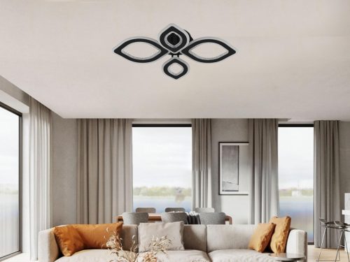 LED design mennyezeti lámpa 95W, 6500 lm, 620x420x110 mm, 3000K–6500K - J3348/B