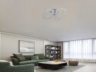 LED design mennyezeti lámpa 95W, 6500 lm, 620x420x110 mm, 3000K–6500K - J3348/W