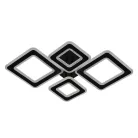 LED design mennyezeti lámpa 95W, 6600 lm, 670x410x110 mm, 3000K–6500K - J3349/B