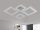 LED design mennyezeti lámpa 95W, 6600 lm, 670x410x110 mm, 3000K–6500K - J3349/W