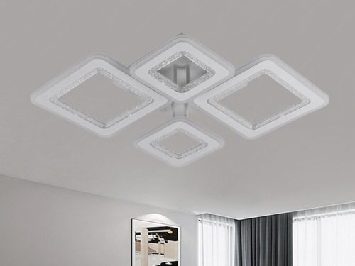 LED design mennyezeti lámpa 95W, 6600 lm, 670x410x110 mm, 3000K–6500K - J3349/W