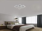 LED design mennyezeti lámpa 95W, 6600 lm, 670x410x110 mm, 3000K–6500K - J3349/W