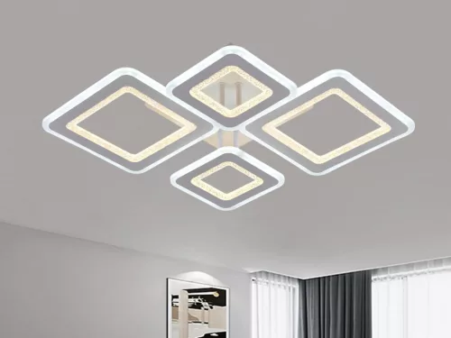 LED design mennyezeti lámpa 95W, 6600 lm, 670x410x110 mm, 3000K–6500K - J3349/W