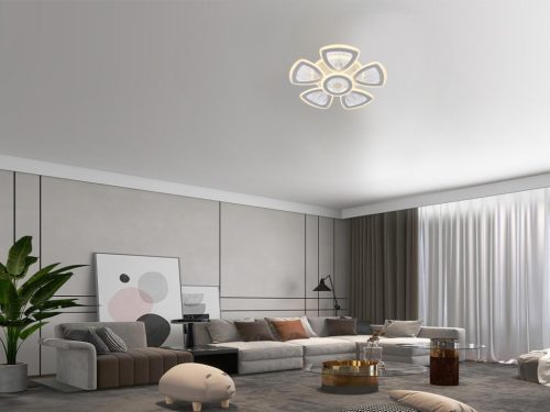LED design mennyezeti lámpa 145W, 10200 lm, 499x499x90 mm, 3000K–6500K - J3350/W