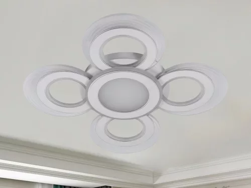 LED design mennyezeti lámpa 105W, 7400 lm, 670x670x60 mm, 3000K–6500K - J3351/W